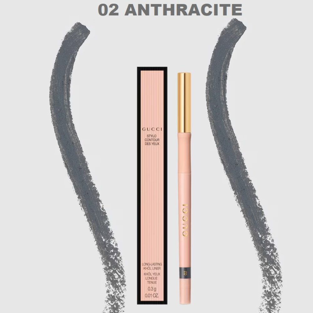 NIB ⭐ GUCCI #02 ANTHRACITE Eyeliner Crayon Contour Des Lévres ✅ BNIB